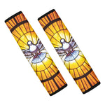 Holy Spirit Dove Stained Glass Print Car Seat Belt Covers