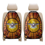 Holy Spirit Dove Stained Glass Print Car Seat Organizers