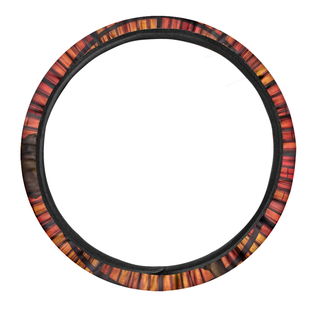 Holy Spirit Dove Stained Glass Print Car Steering Wheel Cover