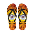 Holy Spirit Dove Stained Glass Print Flip Flops