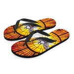 Holy Spirit Dove Stained Glass Print Flip Flops