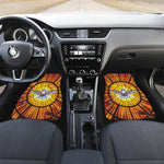 Holy Spirit Dove Stained Glass Print Front and Back Car Floor Mats