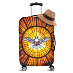 Holy Spirit Dove Stained Glass Print Luggage Cover