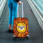 Holy Spirit Dove Stained Glass Print Luggage Cover