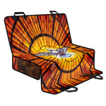 Holy Spirit Dove Stained Glass Print Pet Car Back Seat Cover