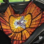 Holy Spirit Dove Stained Glass Print Pet Car Back Seat Cover