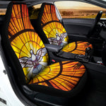 Holy Spirit Dove Stained Glass Print Universal Fit Car Seat Covers