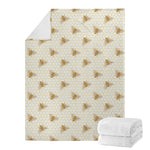 Honey Bee Hive Pattern Print Blanket