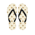 Honey Bee Hive Pattern Print Flip Flops