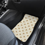 Honey Bee Hive Pattern Print Front Car Floor Mats