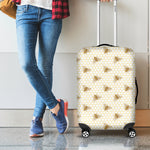 Honey Bee Hive Pattern Print Luggage Cover