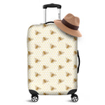 Honey Bee Hive Pattern Print Luggage Cover