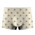 Honey Bee Hive Pattern Print Men's Boxer Briefs