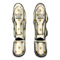 Honey Bee Hive Pattern Print Muay Thai Shin Guards