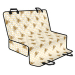 Honey Bee Hive Pattern Print Pet Car Back Seat Cover