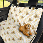 Honey Bee Hive Pattern Print Pet Car Back Seat Cover