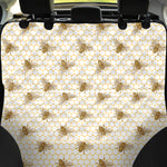 Honey Bee Hive Pattern Print Pet Car Back Seat Cover