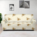 Honey Bee Hive Pattern Print Sofa Cover
