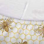 Honey Bee Hive Pattern Print Sofa Cover