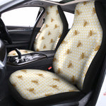 Honey Bee Hive Pattern Print Universal Fit Car Seat Covers