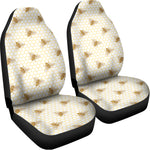 Honey Bee Hive Pattern Print Universal Fit Car Seat Covers
