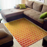 Honey Bee Hive Print Area Rug