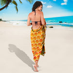Honey Bee Hive Print Beach Sarong Wrap