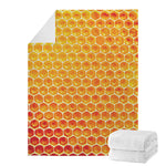 Honey Bee Hive Print Blanket