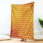 Honey Bee Hive Print Blanket