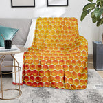 Honey Bee Hive Print Blanket