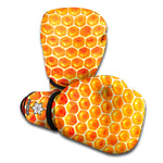 Honey Bee Hive Print Boxing Gloves