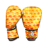 Honey Bee Hive Print Boxing Gloves
