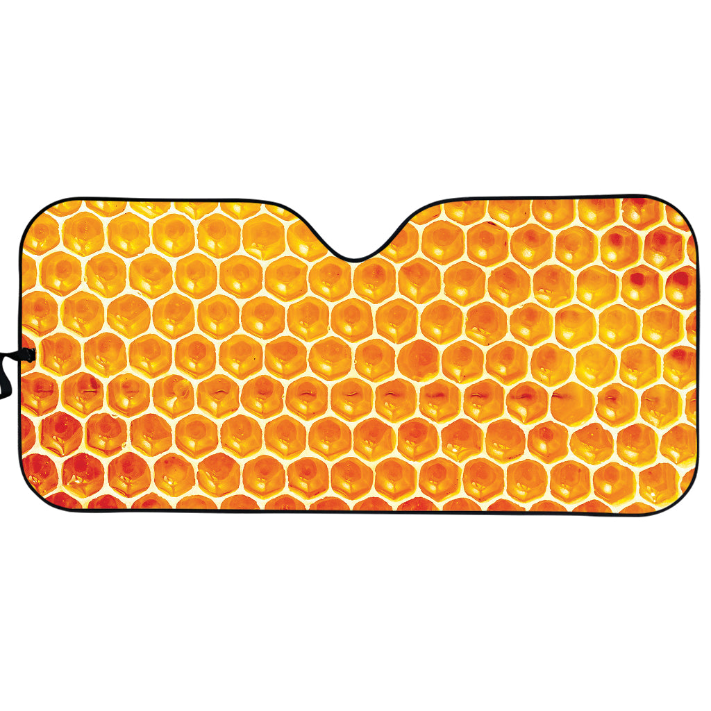 Honey Bee Hive Print Car Sun Shade