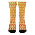 Honey Bee Hive Print Crew Socks