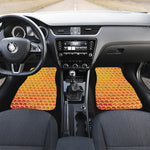 Honey Bee Hive Print Front and Back Car Floor Mats