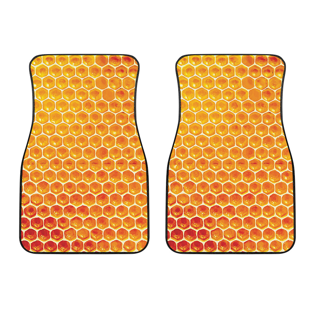 Honey Bee Hive Print Front Car Floor Mats