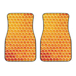Honey Bee Hive Print Front Car Floor Mats