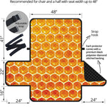 Honey Bee Hive Print Half Sofa Protector