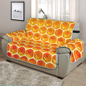 Honey Bee Hive Print Half Sofa Protector