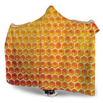 Honey Bee Hive Print Hooded Blanket