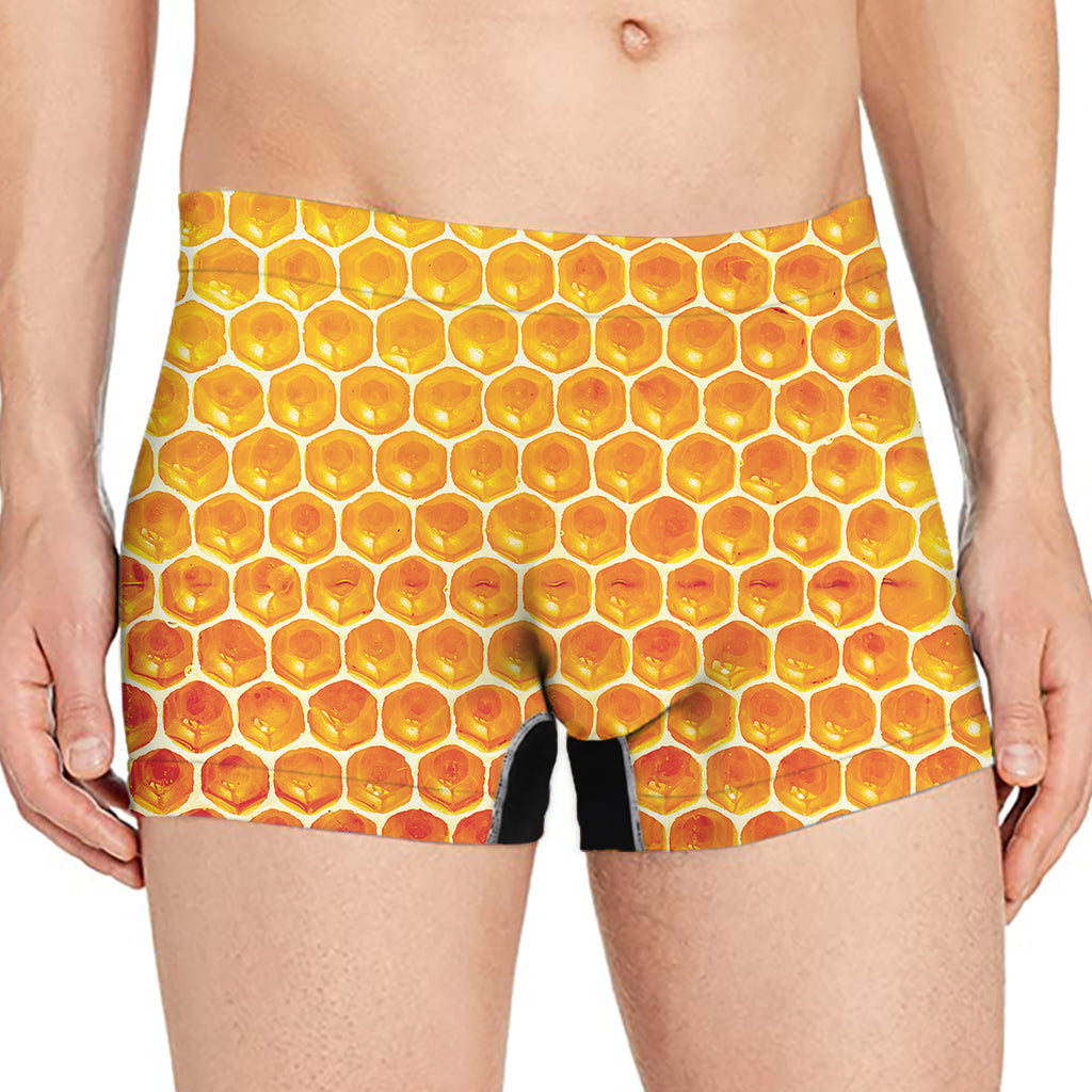 Honey Bee Hive Print Men's Boxer Briefs
