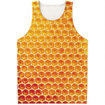 Honey Bee Hive Print Men's Tank Top