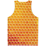 Honey Bee Hive Print Men's Tank Top
