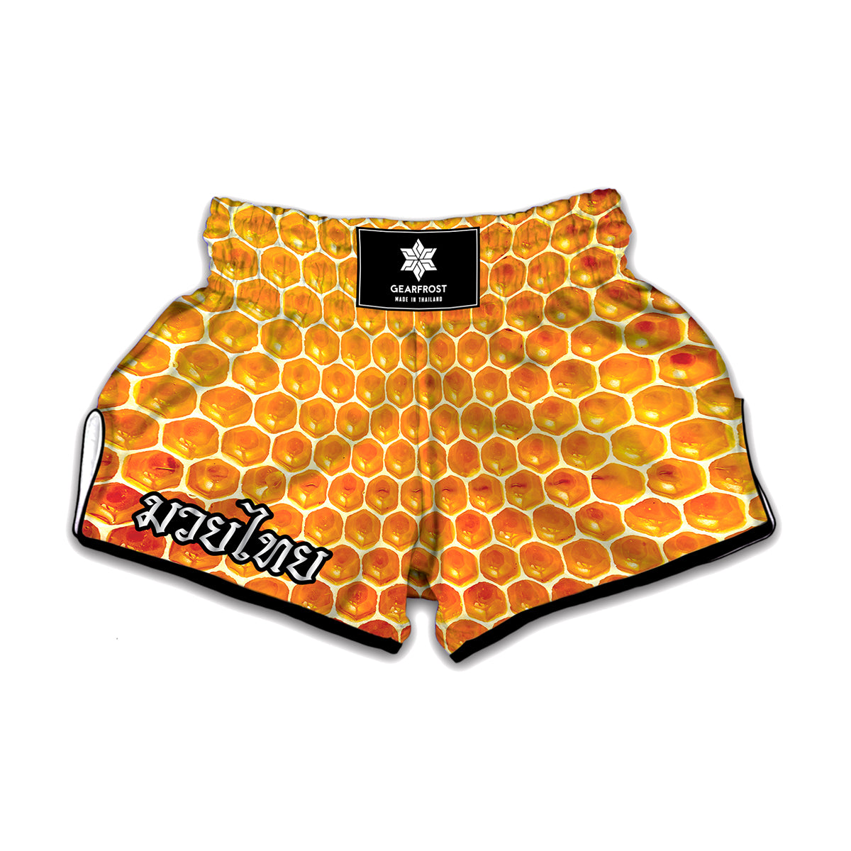 Honey Bee Hive Print Muay Thai Boxing Shorts