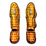 Honey Bee Hive Print Muay Thai Shin Guard