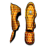 Honey Bee Hive Print Muay Thai Shin Guard