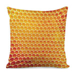 Honey Bee Hive Print Pillow Cover