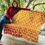 Honey Bee Hive Print Quilt