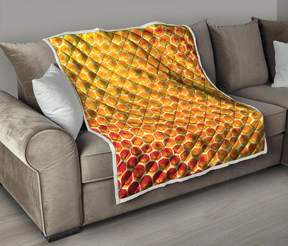 Honey Bee Hive Print Quilt