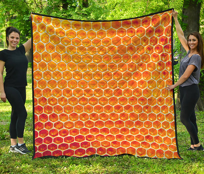 Honey Bee Hive Print Quilt